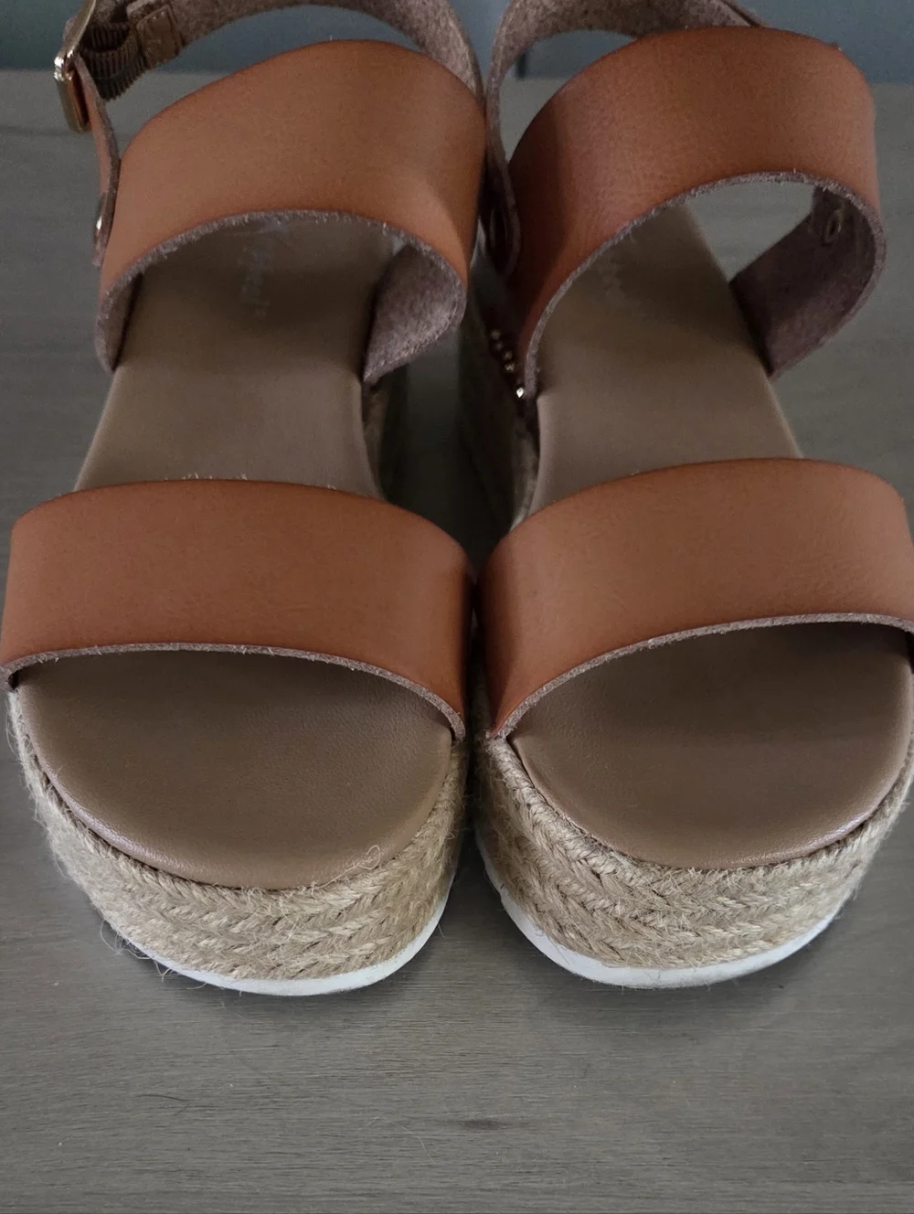 Xappeal Amelia Tan Espadrille Platform Sandals for Women Size 5.5
